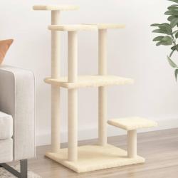 Arbres à chat avec plates-formes crème 98,5 cm alsavelo