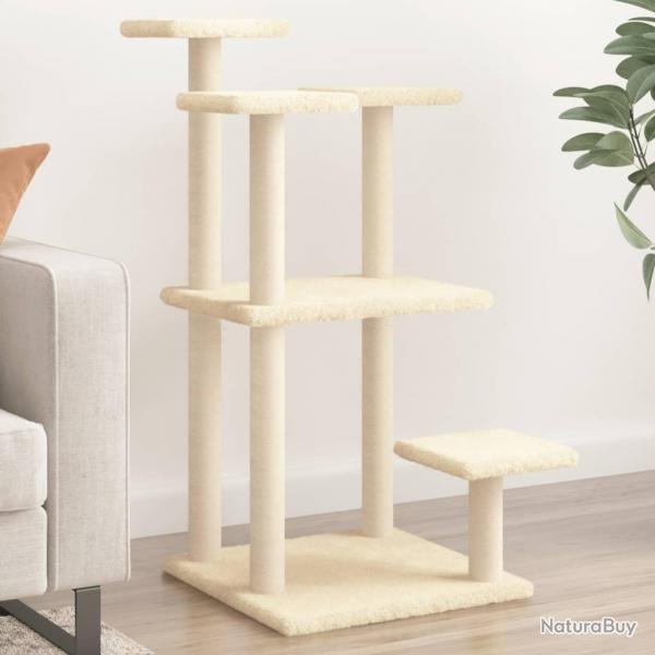 Arbres  chat avec plates-formes crme 98,5 cm alsavelo
