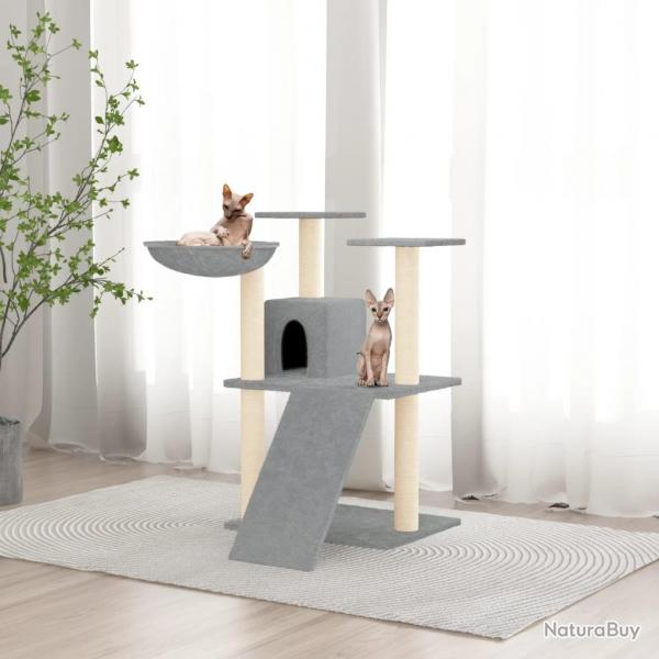 Arbre  chat avec griffoirs en sisal Gris clair 83 cm alsavelo