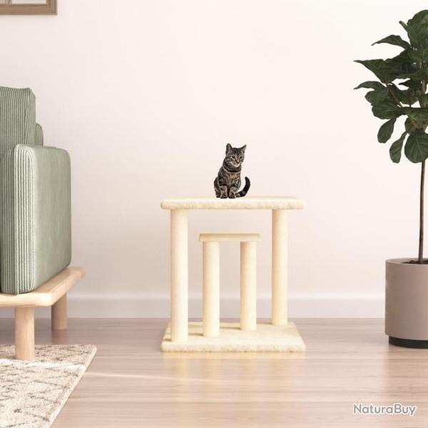Arbres  chat avec plates-formes crme 50 cm alsavelo