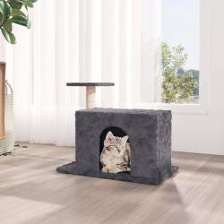 Arbre à chat avec griffoir en sisal Gris foncé 51 cm alsavelo