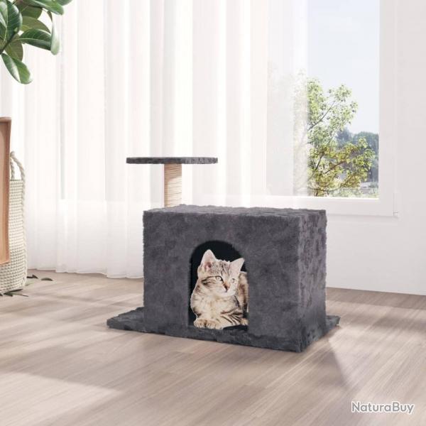 Arbre  chat avec griffoir en sisal Gris fonc 51 cm alsavelo