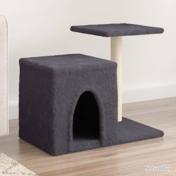 Arbre  chat avec griffoirs en sisal gris fonc 50,5 cm alsavelo