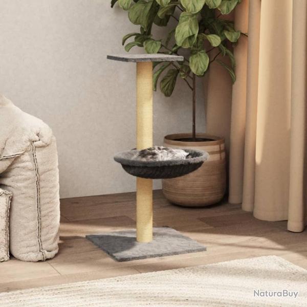 Arbre  chat avec griffoir en sisal Gris clair 74 cm alsavelo