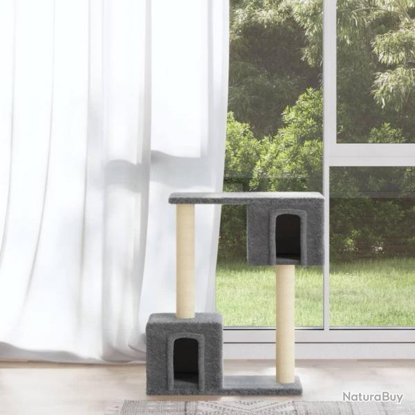 Arbre  chat avec griffoirs en sisal Gris clair 60 cm alsavelo