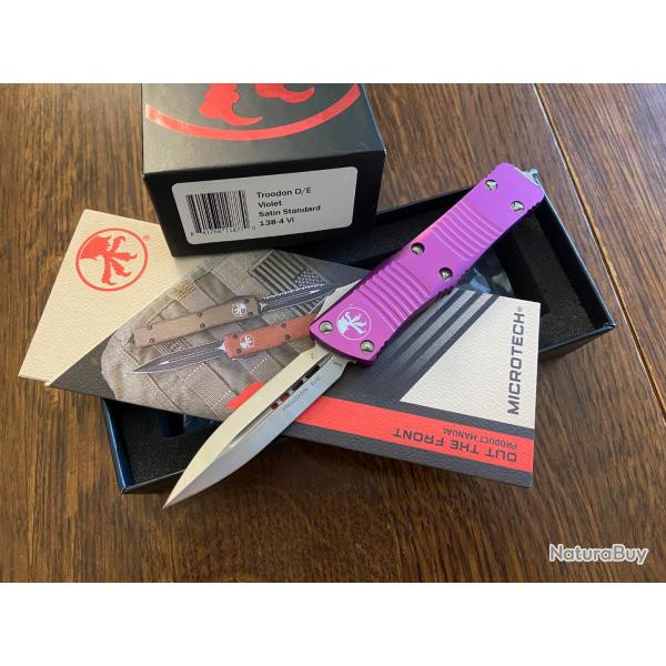 Microtech Knives Troodon Violet Satin Neuf