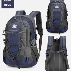 Sac à Dos de Randonnée Étanche 35L Léger Grande Capacité idéal Randonnée Voyage Bleu Foncé