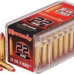 Hornady 22 WMR 30 GR V-MAX (22 magnum)