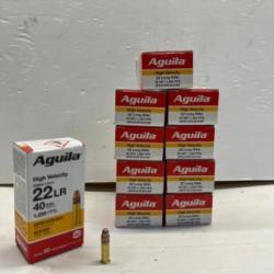 NEUF !!! BALLES AGUILA HIGH VELOCITY 40GR CAL:.22LR X500