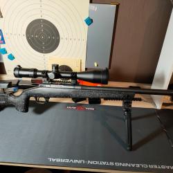 Bergara B14R Carbone gaucher 22lr + lunette Hawke Vantage 30 WA IR 6-24*50mm Half MilDot