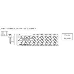 B&T Silencieux PRINT-X RBS DM Cal. 7.62/.308 FN MAG 58 & M240