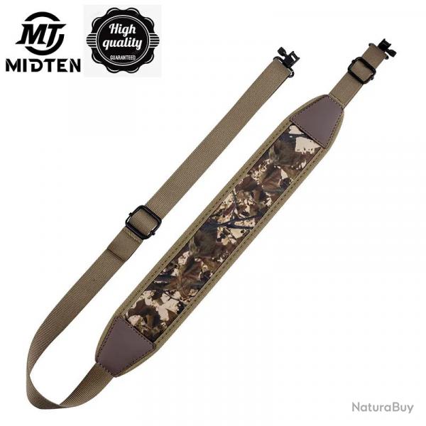 MidTen Sangle Pour Fusil En Nylon Couleur Camouflage Kaki - LIVRAISON GRATUITE !!