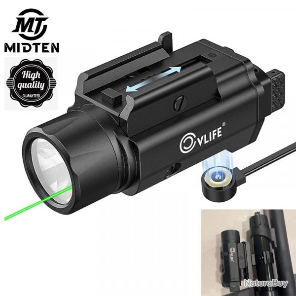 MidTen Pointeur Laser Pour Pistolet Couleur Vert Paiement en 3 ou 4 Fois -