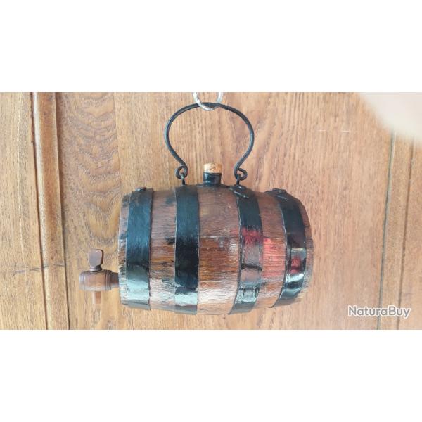 Rare Ancien Tonnelet Rustique Art Dco Bistrot Cave Bar Collection Oenologie Curiosit
