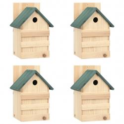 Nichoirs 4 pcs 23x19x33 cm Bois de sapin alsavelo