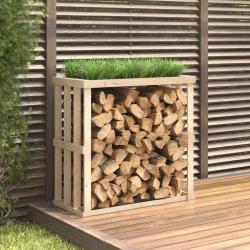 Porte-bûches d'extérieur 108x52x106 cm Bois massif de pin alsavelo