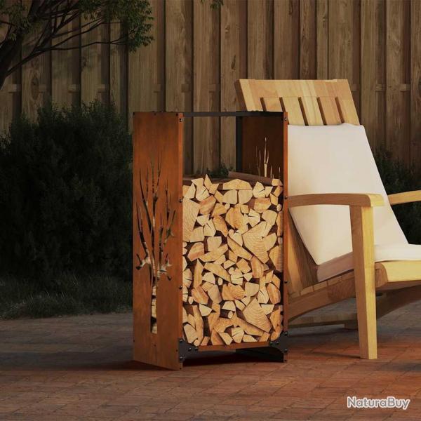 tagre  bois 40x30x80 cm acier rsistant aux intempries alsavelo