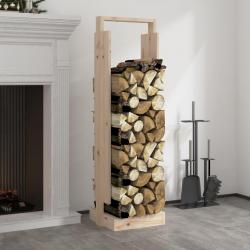Porte-bûches 33,5x30x110 cm Bois massif de pin alsavelo