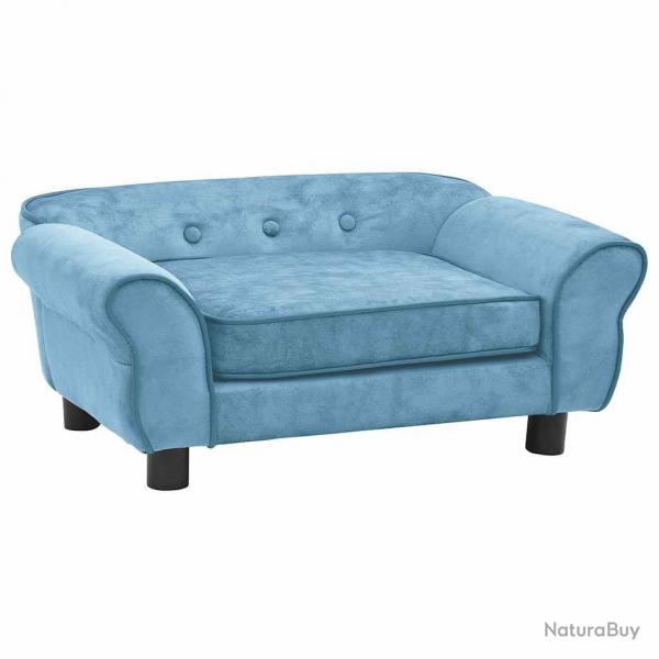 Canap pour chien Turquoise 72x45x30 cm Peluche alsavelo