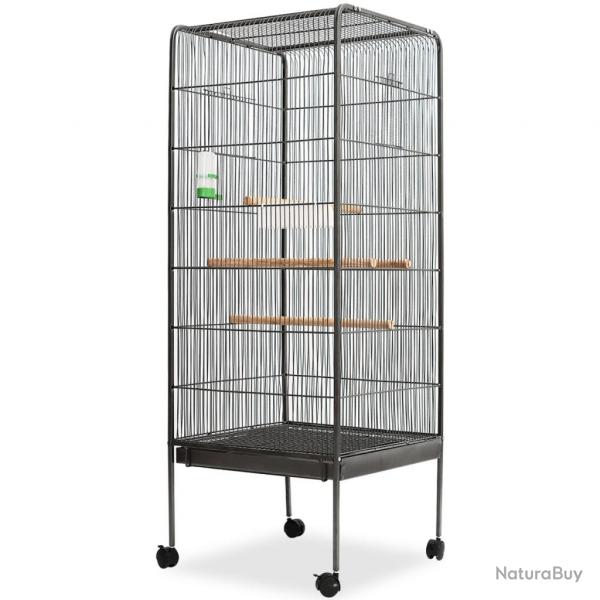 Cage  oiseaux Noir 54 x 54 x 146 cm Acier alsavelo