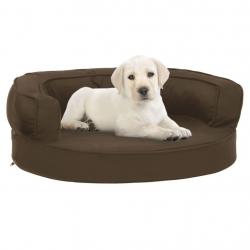 Matelas de lit ergonomique pour chien 60x42 cm Aspect de lin alsavelo