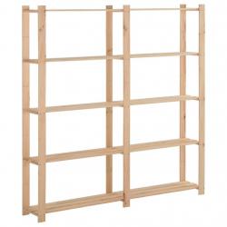 Étagère de stockage 5 niveaux 170x28,5x170cm Bois de pin massif alsavelo