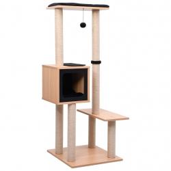 Arbre à chat avec tapis à gratter en sisal 129 cm alsavelo