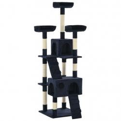 Arbre à chat avec griffoirs en sisal 170 cm Bleu alsavelo