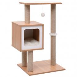 Arbre à chat avec tapis à gratter en sisal 82 cm alsavelo