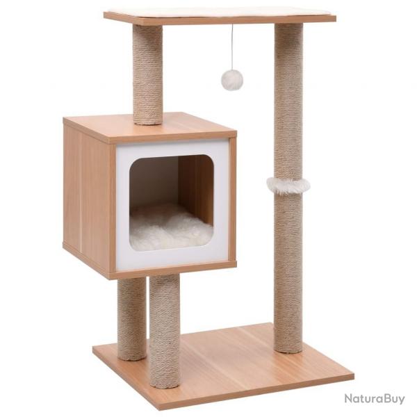 Arbre  chat avec tapis  gratter en sisal 82 cm alsavelo