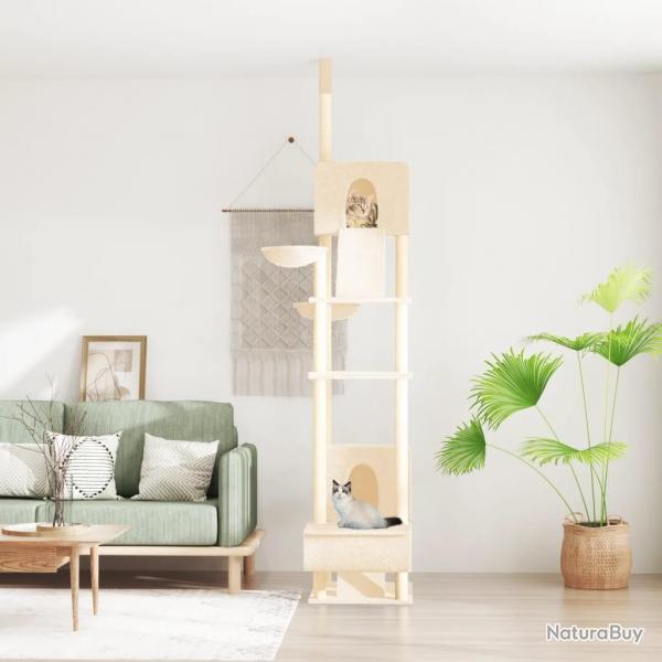 Arbre  chat du sol au plafond Crme 277-303 cm alsavelo