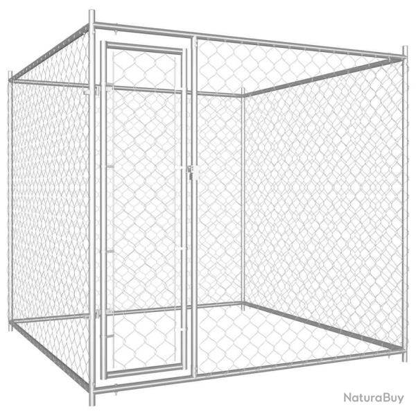 Chenil d'extrieur pour chiens 193x193x185 cm alsavelo
