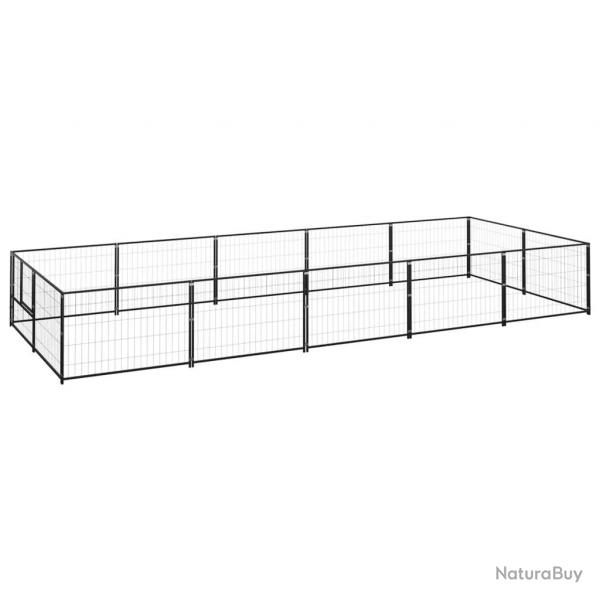Chenil Noir 10 m Acier alsavelo