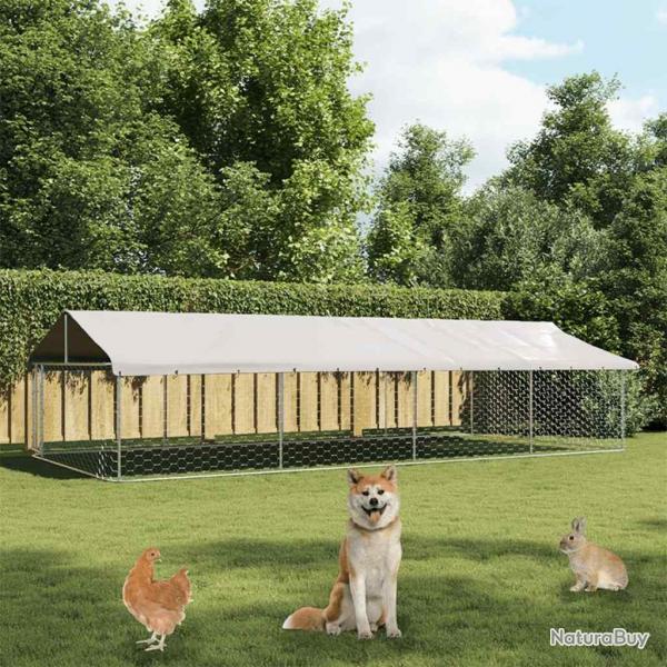 Chenil extrieur avec toit 600x300x150 cm alsavelo