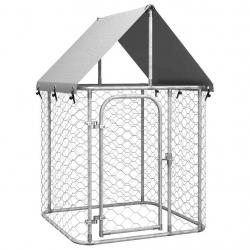 Chenil extérieur avec toit 100x100x150 cm alsavelo