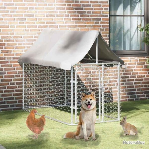 Chenil extrieur avec toit 200x100x150 cm alsavelo
