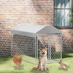 Chenil d'extérieur avec toit pour chiens 200x100x125 cm alsavelo