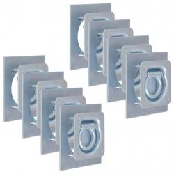 Anneau d'arrimage pour remorque 8 pcs Acier galvanisé 2000 kg alsavelo