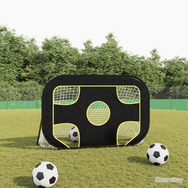 Filet de but de football avec cible 120x80x80 cm polyester alsavelo