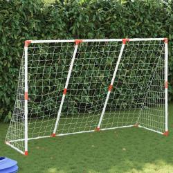 But de football pour enfants avec ballons 2 en 1 blanc alsavelo