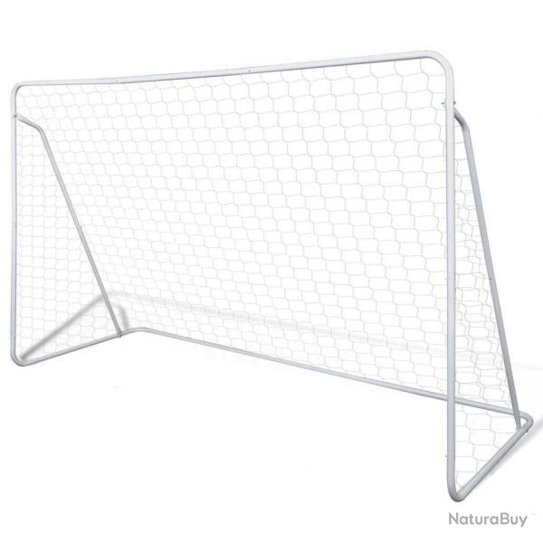 Cage de but de football 240x90x150 cm acier haute qualit alsavelo