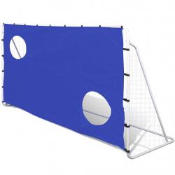 But de Football avec Cibles 240x92x150 cm acier haute qualité alsavelo
