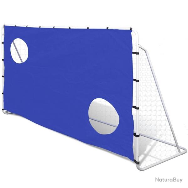 But de Football avec Cibles 240x92x150 cm acier haute qualit alsavelo