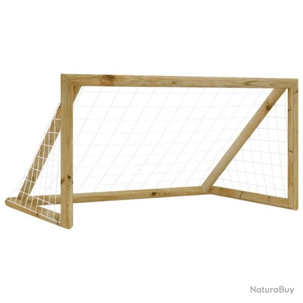 But de football avec filet 160x80x100 cm Bois de pin imprgn alsavelo