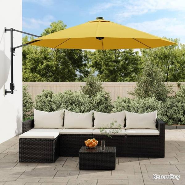 Parasol mural jaune 290 cm alsavelo