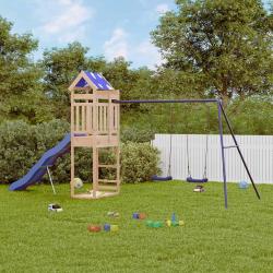 Aire de jeux d'extérieur bois de pin massif alsavelo