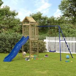 Aire de jeux d'extérieur bois de pin imprégné alsavelo