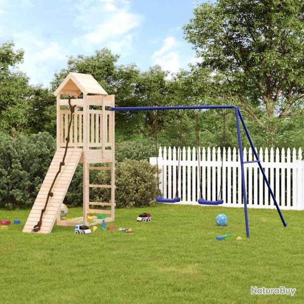 Aire de jeux d'extrieur bois de pin massif alsavelo