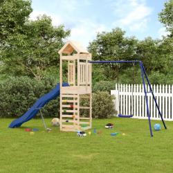 Aire de jeux d'extérieur bois de pin massif alsavelo