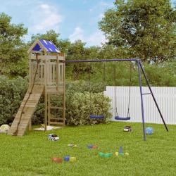 Aire de jeux d'ext&eacute;rieur bois de pin impr&eacute;gn&eacute;